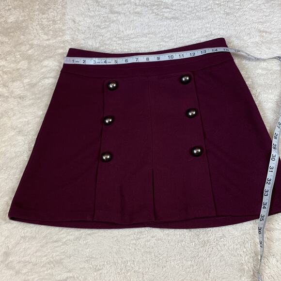 Urban Outfitters Cope purple button front mini skirt, size 8 - Picture 8 of 11